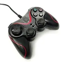PlayStation 3 - Game Controller - Video Game Accessories (シンプルコントローラー Ver.2 レッド ブラック(PS3/PSVita TV用))