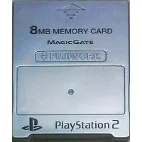 PlayStation 2 - Memory Card - Video Game Accessories (PlayStation2 専用MEMORY CARD(8MB) FUJIWORKメタリックシルバー)