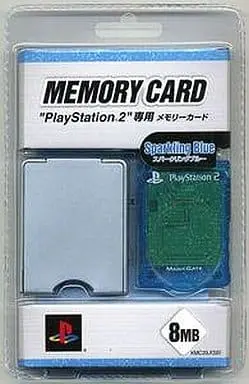 PlayStation 2 - Memory Card - Video Game Accessories (PlayStation2 専用MEMORY CARD(8MB) スパークリングブルー)