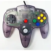 NINTENDO64 - Game Controller - Video Game Accessories (コントローラブロス(クリアパープル))