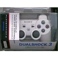 PlayStation 3 - Video Game Accessories - Game Controller (ワイヤレスコントローラDUALSHOCK3 セラミック・ホワイト) - No Box No Manual