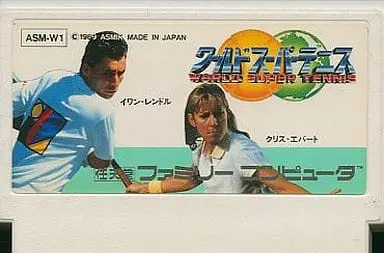 Family Computer - World Super Tennis (Top Players' Tennis)