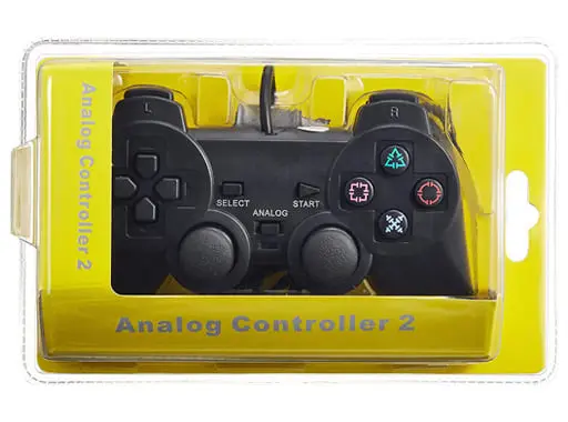 PlayStation 2 - Game Controller - Video Game Accessories (プレイステーション2互換 アナログコントローラー ブラック)