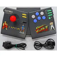 SUPER Famicom - Game Controller - Video Game Accessories (カプコンパワースティックファイター (CPSファイター)(状態：レバーボール交換済み※詳細については備考をご覧ください。))