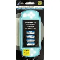 PlayStation Portable - Video Game Accessories - Case (CYBER・シリコンジャケット(PSP2000専用) (クリアブルー))