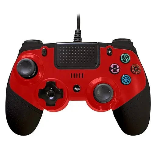 PlayStation 4 - Game Controller - Video Game Accessories (PS4/PS3/Switch/PC/Android用 マルチコントローラ(ブラック/レッド)[ANS-H110BR])
