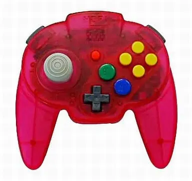 NINTENDO64 - Game Controller - Video Game Accessories (ホリパッドミニ64(トロピカルレッド))