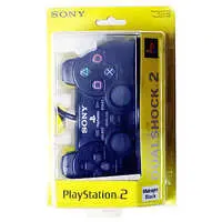 PlayStation 2 - Video Game Accessories - Game Controller (アナログコントローラ (DUALSHOCK 2) ミッドナイトブラック) - No Box No Manual