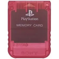 PlayStation - Memory Card - Video Game Accessories (メモリーカード(クリムゾン・レッド))