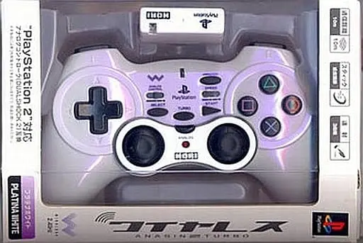 PlayStation 2 - Game Controller - Video Game Accessories (ワイヤレスアナ振2 TURBO プラチナホワイト)