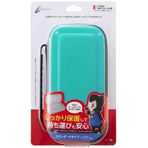 Nintendo Switch - Video Game Accessories - Case (セミハードケース ターコイズ (Switch Lite用))