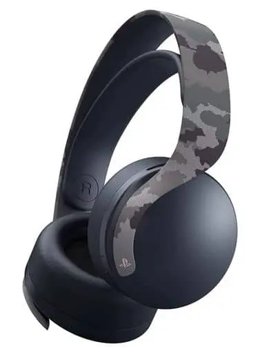 PlayStation 5 - Headset - Video Game Accessories (パルス3D ワイヤレスヘッドセット グレー カモフラージュ)
