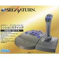 SEGA SATURN - Video Game Accessories - Game Controller (ミッションスティック セガサターンアナログコントローラー[HSS-0114](状態：箱(内箱含む)状態難)) - No Box No Manual