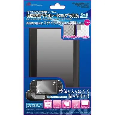 PlayStation Vita - Monitor Filter - Video Game Accessories (PSVITA2000用 保護フィルム 自己吸着 デコレーション VITA 2nd (TYPE-A))