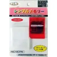 PlayStation - Video Game Accessories - Memory Card (シンプルメモリー 15  クリアレッド)