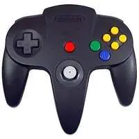 NINTENDO64 - Game Controller - Video Game Accessories (コントローラブロス(ツインカラー ブラック＆グレー))