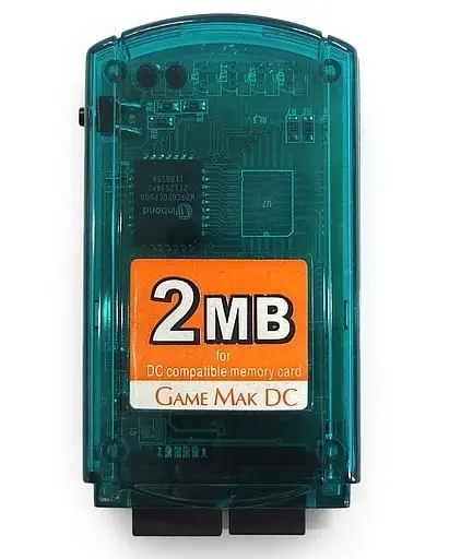 Dreamcast - Video Game Accessories (GAME MAK DC 2MB 400ブロックDCメモリー (クリアグリーン))