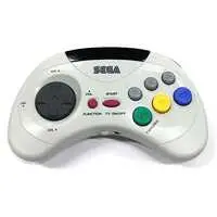 SEGA SATURN - Video Game Accessories (ニューコードレスパッド (ホワイト)[HSS-0126]) - No Box No Manual