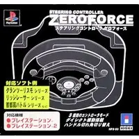 PlayStation 2 - Video Game Accessories (ステアリングコントローラ ZERO FORCE(状態：箱(内箱含む)状態難))