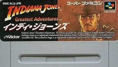 SUPER Famicom - Indiana Jones - No Box No Manual