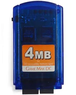 Dreamcast - Video Game Accessories (GAME MAK DC 800ブロックDCメモリー (クリアブルー))