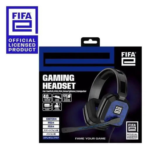 Nintendo Switch - Headset - Video Game Accessories (FIFAe ゲーミングヘッドセット ブラック)