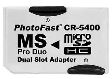 PlayStation Portable - Video Game Accessories - Memory Stick (MS PRO DUO DUAL SLOT ADAPTER [CR-5400])