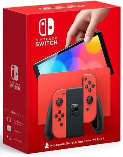 Nintendo Switch - Video Game Console (Nintendo Switch本体(有機ELモデル) マリオレッド)