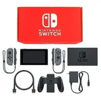 Nintendo Switch - Video Game Console (Nintendo Switch本体 カラーカスタマイズ /Joy-Con(L/R)グレー/Joy-Conストラップ：ブラック)