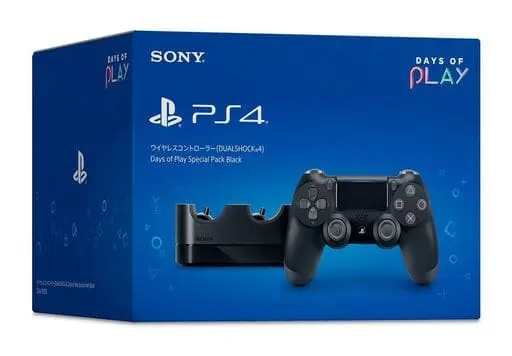 PlayStation 4 - Video Game Accessories - Game Controller (ワイヤレスコントローラDUALSHOCK4  Days of Play Special Pack ブラック)