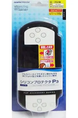 PlayStation Portable - PSP-3000 (シリコンプロテクタP3 ブラック(PSP-3000用))