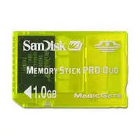 PlayStation Portable - Video Game Accessories - Memory Stick (SanDisk製 メモリースティックPro Duo 1GB [イエロー])