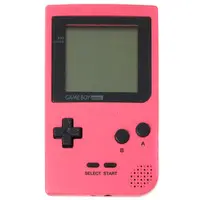 GAME BOY - GAME BOY pocket (ゲームボーイポケット本体 ピンク(状態：箱(内箱含む)状態難))