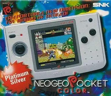 NEOGEO POCKET - Video Game Console (海外版 NEOGEO POCKET COLOR(PLATINUM SILVER)(国内ソフト使用可))