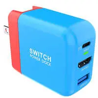 Nintendo Switch - Video Game Accessories (Treaslin 高速充電拡張ドック 36W(ブルー)[CD0303])