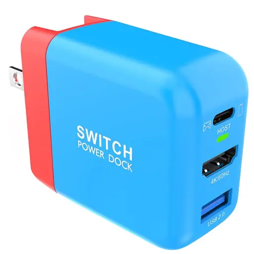 Nintendo Switch - Video Game Accessories (Treaslin 高速充電拡張ドック 36W(ブルー)[CD0303])