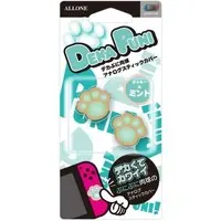 Nintendo Switch - Video Game Accessories - Thumb Grips (デカぷにアナログスティックカバー にくきゅうクッキーVer ミント)