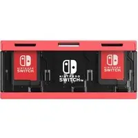 Nintendo Switch - Case - Video Game Accessories (プッシュカードケース6 ネオンレッド for Nintendo Switch)