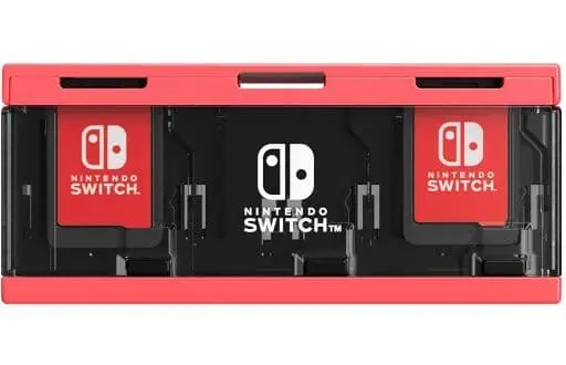 Nintendo Switch - Case - Video Game Accessories (プッシュカードケース6 ネオンレッド for Nintendo Switch)