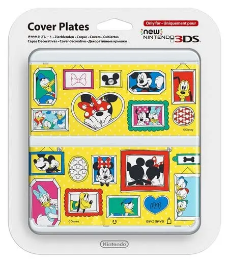 Nintendo 3DS - Video Game Accessories - Kisekae Plate (きせかえプレート NO.074 ディズニー柄(2)(New3DS用))