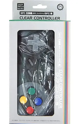 SUPER Famicom - Video Game Accessories (SFC互換機/SFC用 クリアコントローラ (クリアブラック))