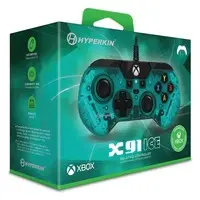 Xbox - Video Game Accessories (X91有線コントローラー ICE アクアグリーン)