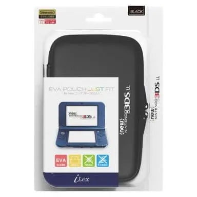 Nintendo 3DS - Pouch - Video Game Accessories (EVAポーチ JUST FIT ブラック(new3DSLL用))