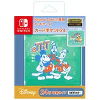 Nintendo Switch - Video Game Accessories - Case (カードケース カードポケット24 ミッキー＆フレンズ(ミント))