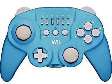 Wii - Video Game Accessories - Game Controller (クラシックコントローラ (ブルー))