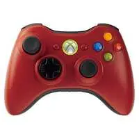 Xbox 360 - Video Game Accessories - Game Controller ([Xbox360] ワイヤレスコントローラ リミテッド エディション レッド プレイ＆チャージ パック(状態：リチャージブルバッテリー パック欠品))