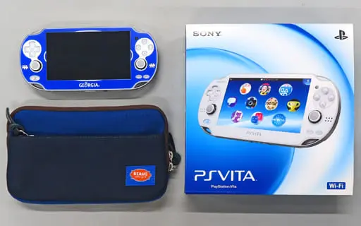 PlayStation Vita - Video Game Console (PlayStation Vita本体 ジョージア Wi-Fiモデル (クリスタル・ホワイト)[PCH-1000 ZA02](状態：液晶キズ小))
