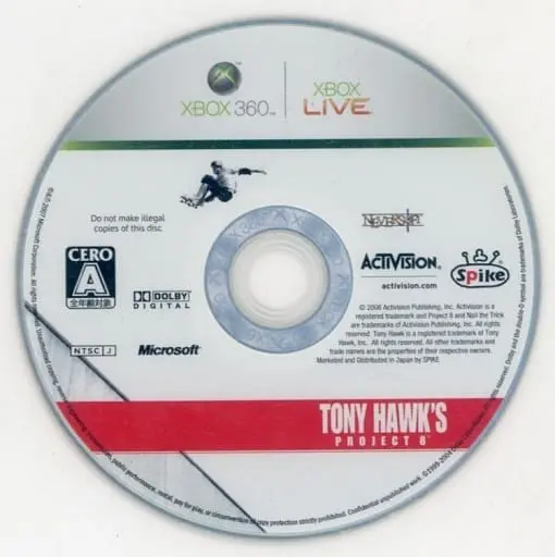 Xbox 360 - Tony Hawk's Project 8