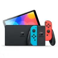 Nintendo Switch - Video Game Console (Nintendo Switch本体(有機ELモデル) Joy-Con(L)ネオンブルー/(R)ネオンレッド(状態：箱(内箱含む)状態難))