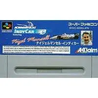 SUPER Famicom - Nigel Mansell Indy Car (Newman/Haas IndyCar featuring Nigel Mansell) - No Box No Manual